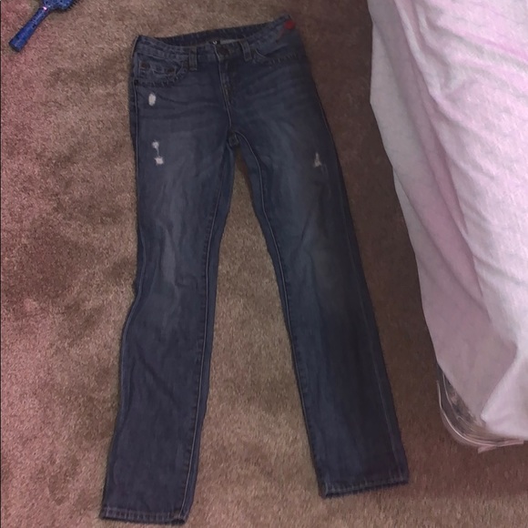 sagging true religion jeans